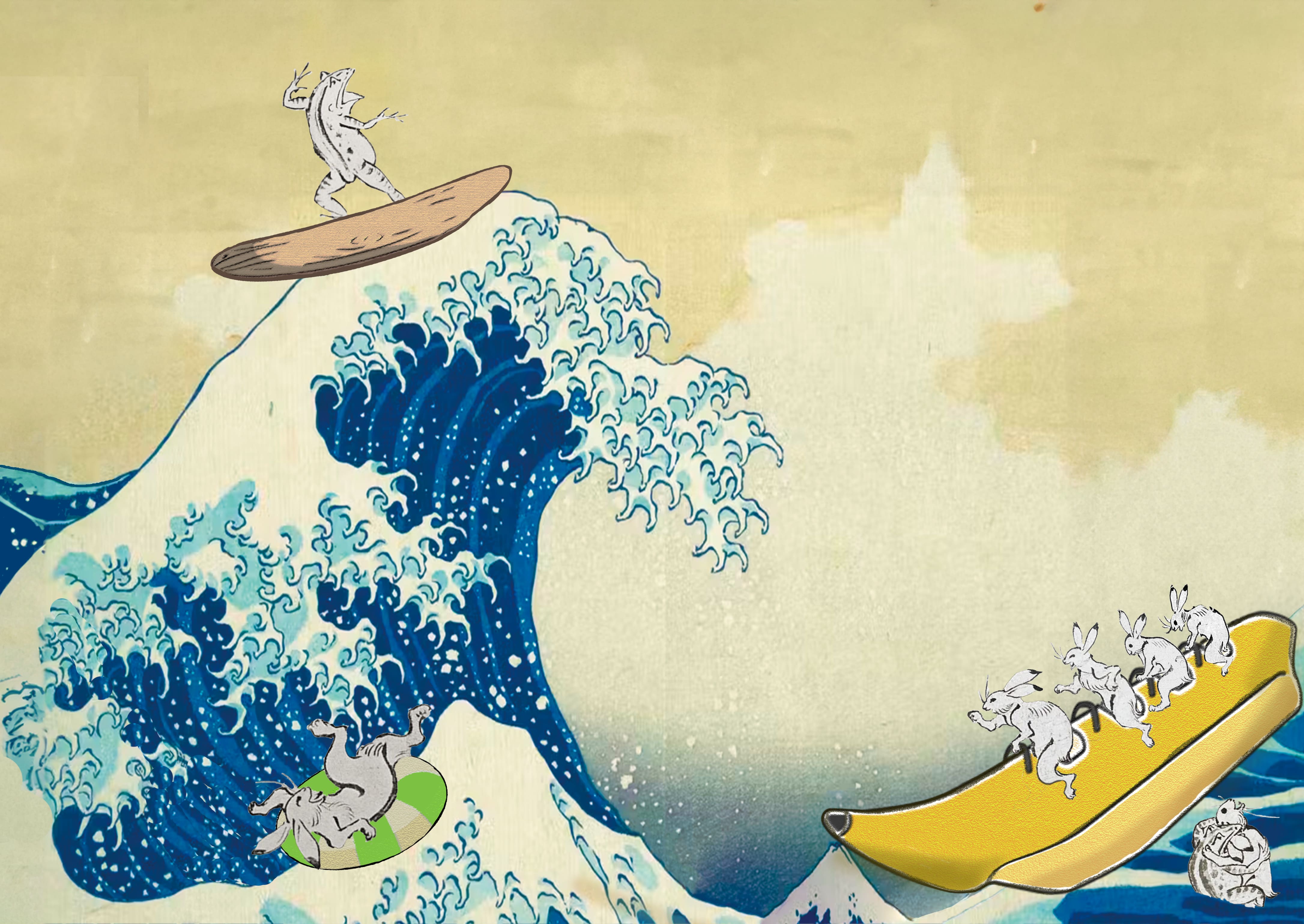 葛飾北斎×鳥獣戯画