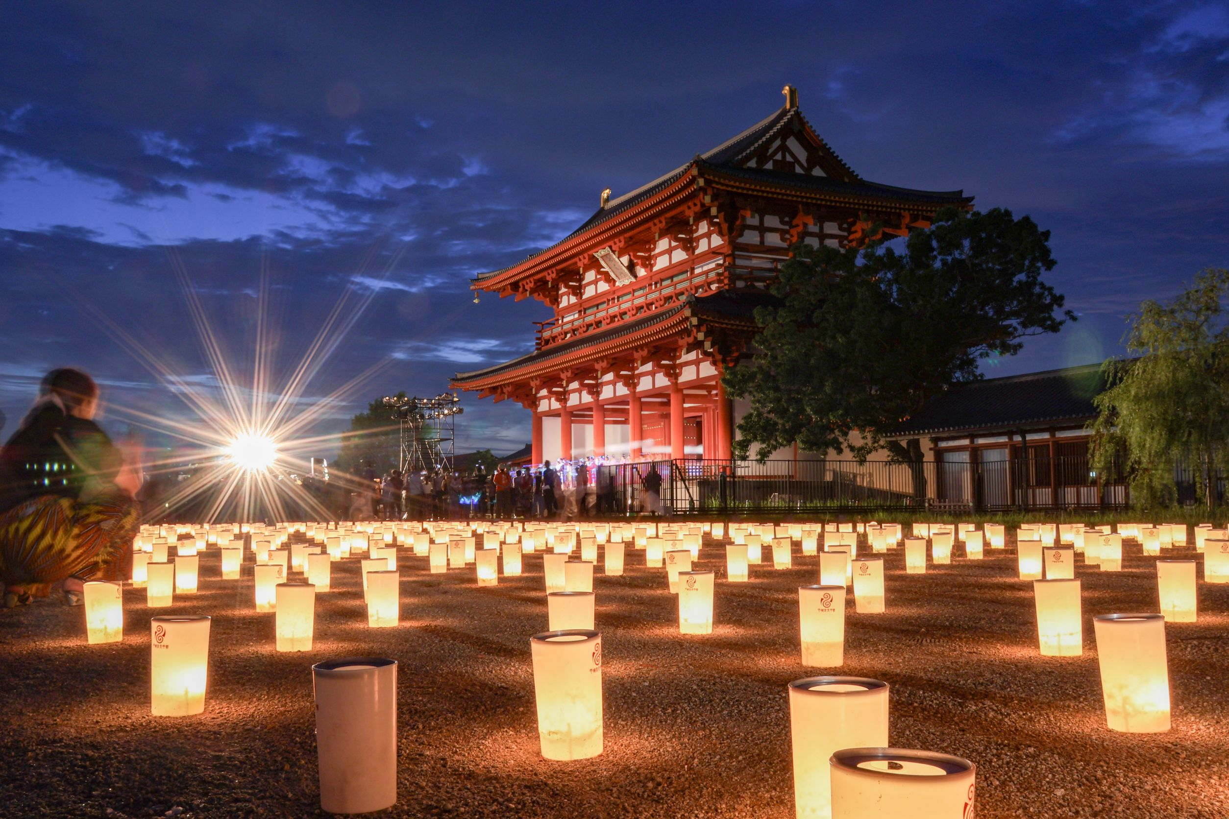 平城宮跡歴史公園ライトアップ